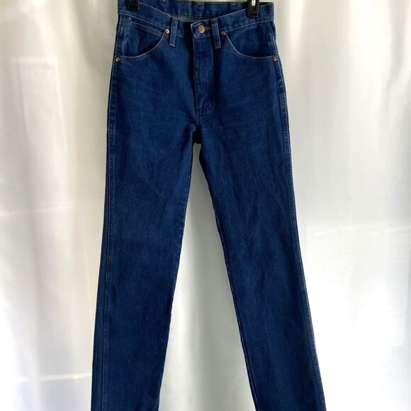 VTG Y2K Wrangler Rigid Cowboy Cut Slim Fit Jeans 936DEN Unisex 29x 34 - Picture 1 of 12